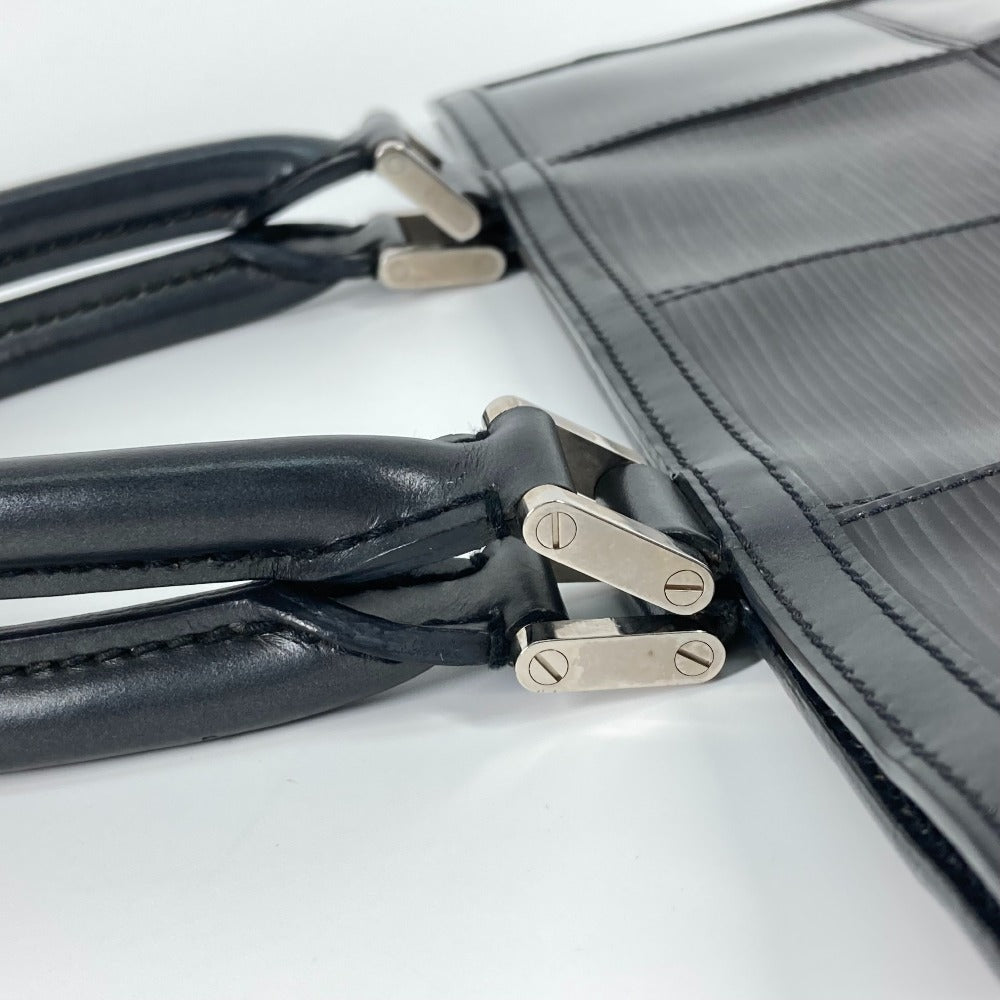LOUIS VUITTON Tote Bag M54622 Epi Leather black Epi stretch Silver fizz mens Used Authentic