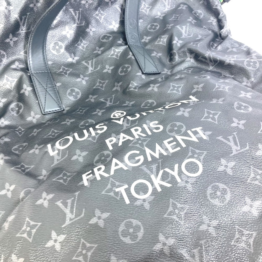 LOUIS VUITTON Tote Bag M43417 Monogram Eclipse Canvas black Monogram Eclipse Hiroshi Fujiwara Fragment Hippo Light mens Used Authentic