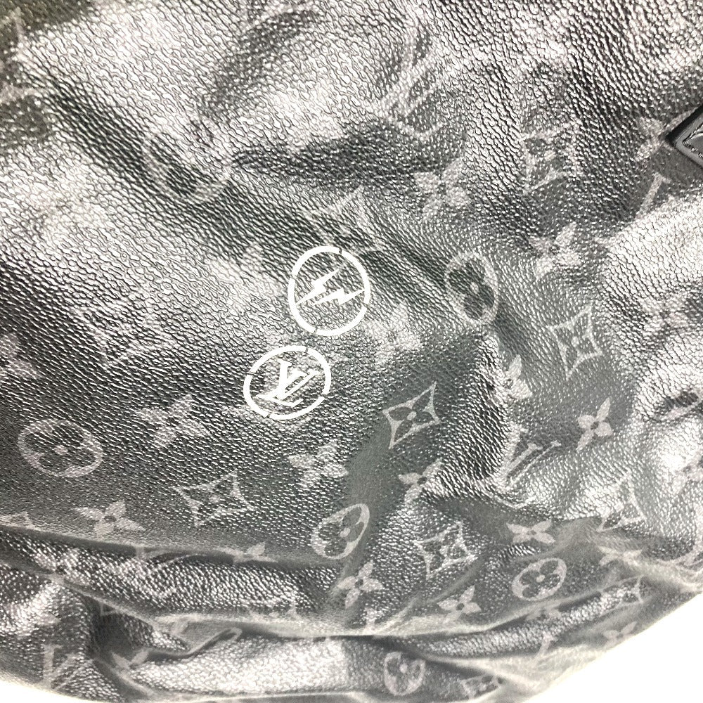 LOUIS VUITTON Tote Bag M43417 Monogram Eclipse Canvas black Monogram Eclipse Hiroshi Fujiwara Fragment Hippo Light mens Used Authentic