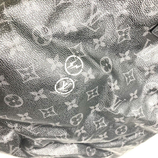 LOUIS VUITTON Tote Bag M43417 Monogram Eclipse Canvas black Monogram Eclipse Hiroshi Fujiwara Fragment Hippo Light mens Used Authentic
