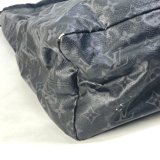 LOUIS VUITTON Tote Bag M43417 Monogram Eclipse Canvas black Monogram Eclipse Hiroshi Fujiwara Fragment Hippo Light mens Used Authentic