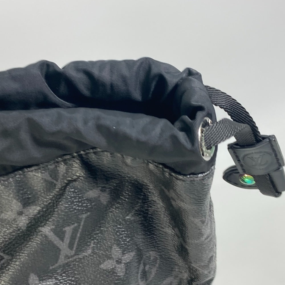 LOUIS VUITTON Tote Bag M43417 Monogram Eclipse Canvas black Monogram Eclipse Hiroshi Fujiwara Fragment Hippo Light mens Used Authentic