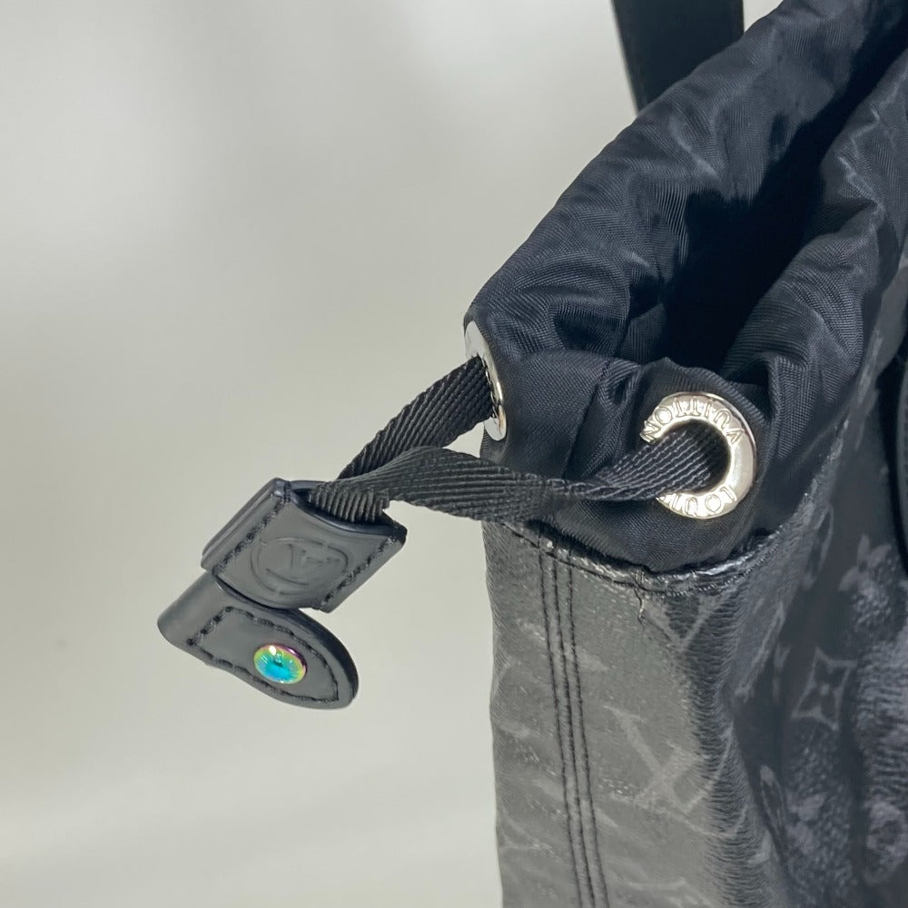 LOUIS VUITTON Tote Bag M43417 Monogram Eclipse Canvas black Monogram Eclipse Hiroshi Fujiwara Fragment Hippo Light mens Used Authentic