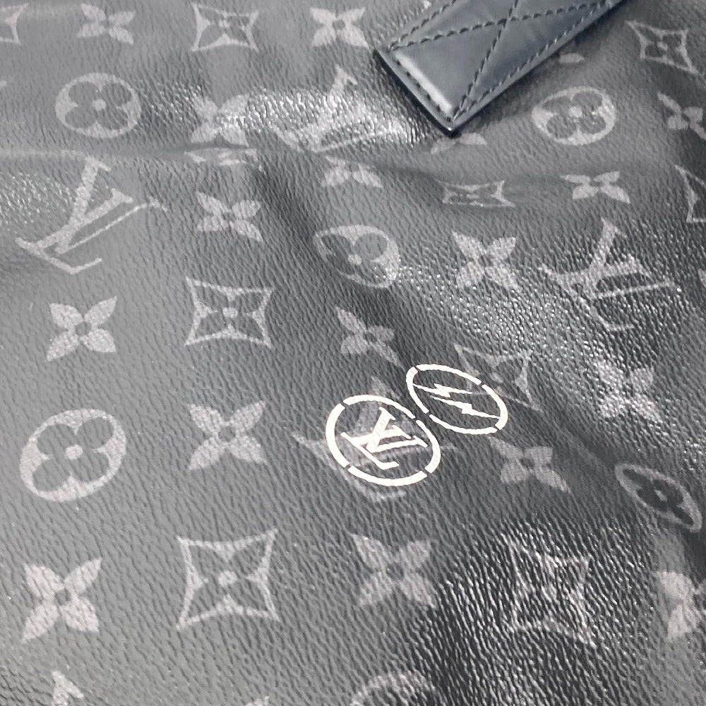 LOUIS VUITTON Tote Bag M43417 Monogram Eclipse Canvas black Monogram Eclipse Hiroshi Fujiwara Fragment Hippo Light mens Used Authentic