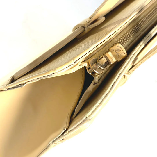 LOUIS VUITTON Tote Bag M5249A Epi Leather yellow Epi Croisette PM Women Used Authentic