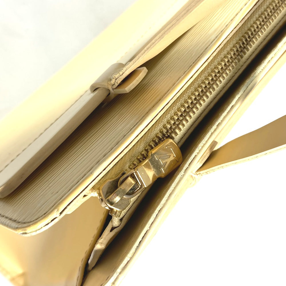 LOUIS VUITTON Tote Bag M5249A Epi Leather yellow Epi Croisette PM Women Used Authentic