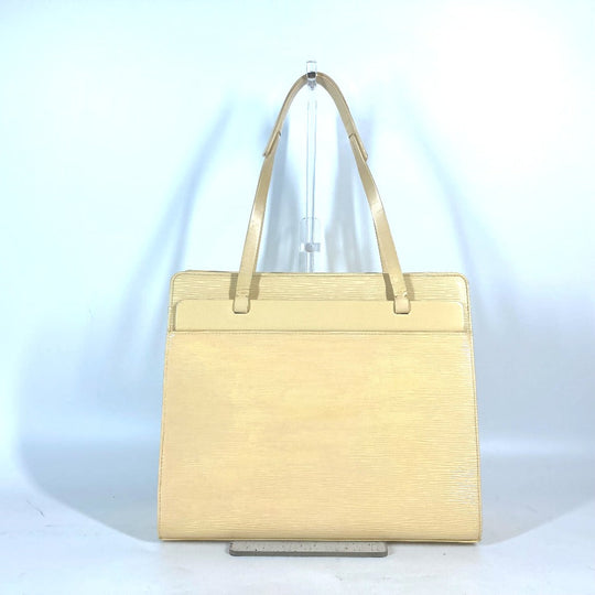 LOUIS VUITTON Tote Bag M5249A Epi Leather yellow Epi Croisette PM Women Used Authentic