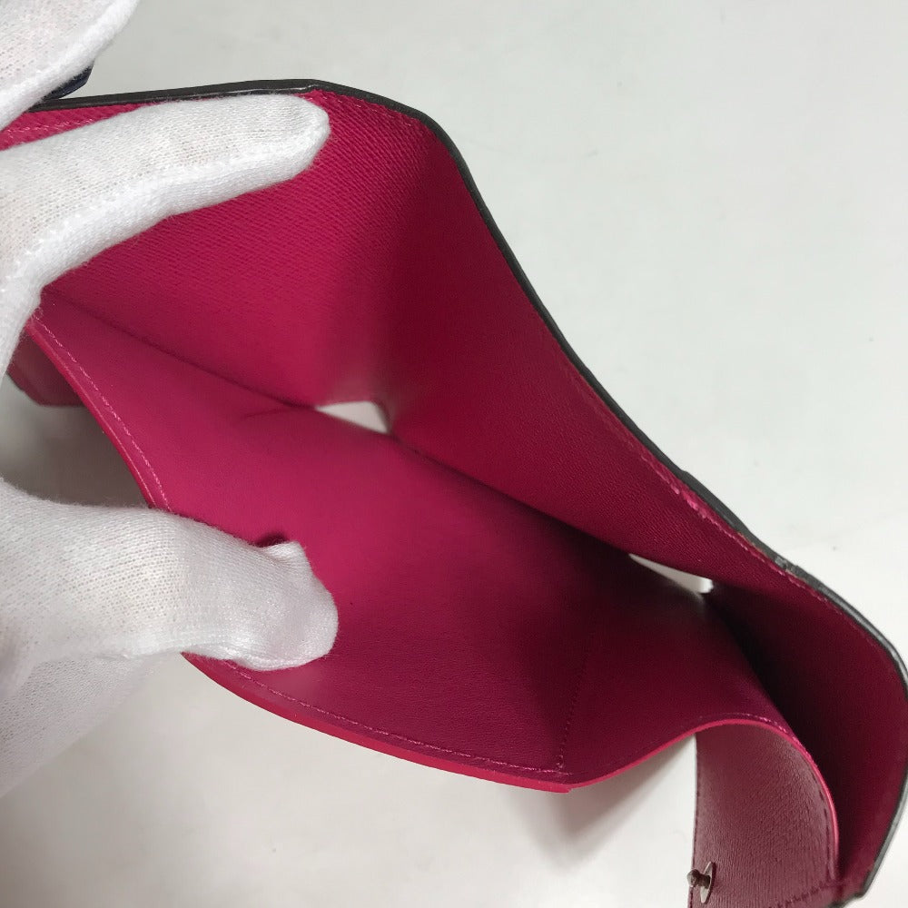 LOUIS VUITTON Trifold wallet M62204 Epi Leather pink Epi Portefeuille Victorine Women Used Authentic