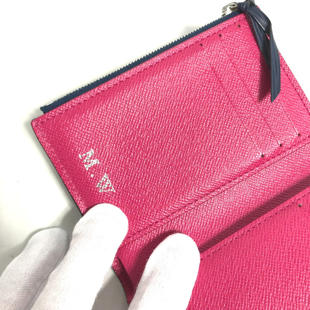 LOUIS VUITTON Trifold wallet M62204 Epi Leather pink Epi Portefeuille Victorine Women Used Authentic