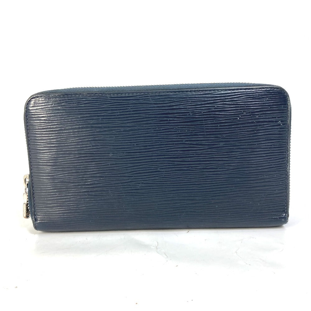 LOUIS VUITTON Long Wallet Purse M62644 Epi Leather Navy travel case long wallet Zippy Organizer NM mens Used Authentic