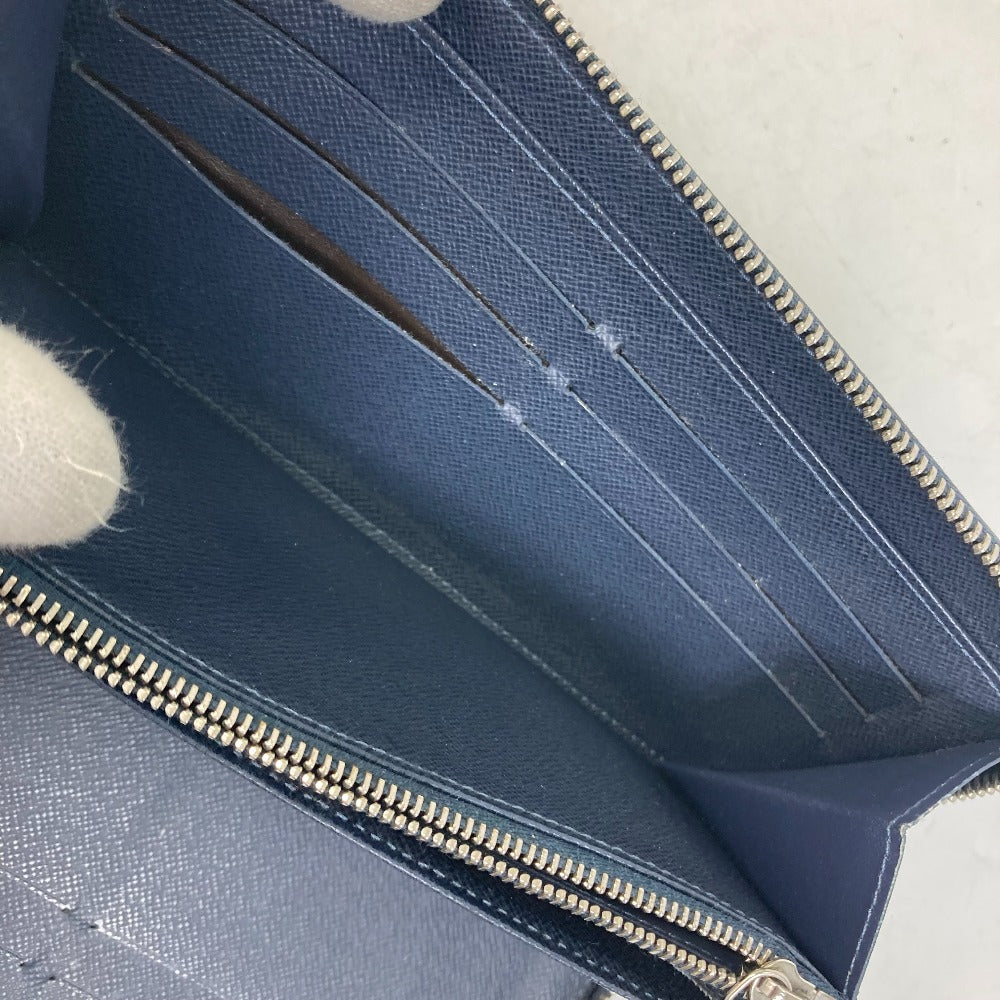 LOUIS VUITTON Long Wallet Purse M62644 Epi Leather Navy travel case long wallet Zippy Organizer NM mens Used Authentic