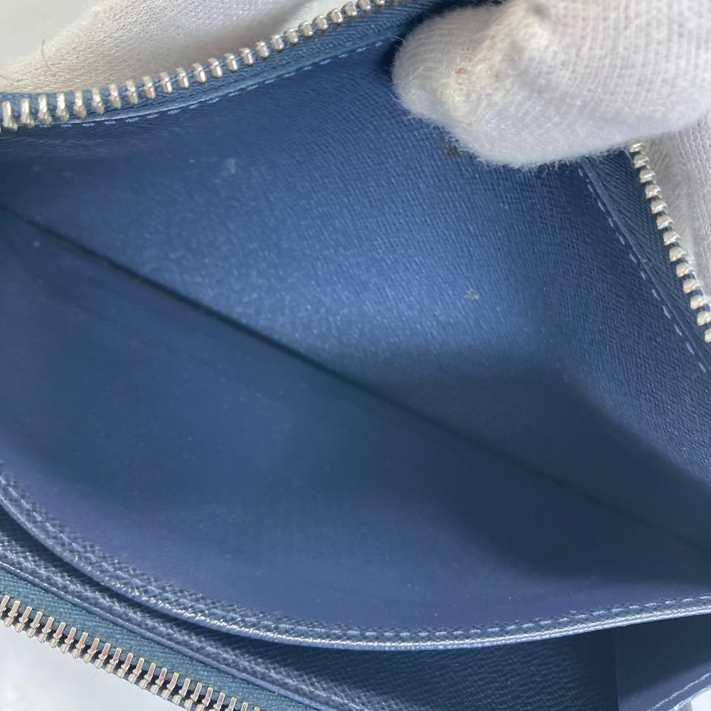 LOUIS VUITTON Long Wallet Purse M62644 Epi Leather Navy travel case long wallet Zippy Organizer NM mens Used Authentic