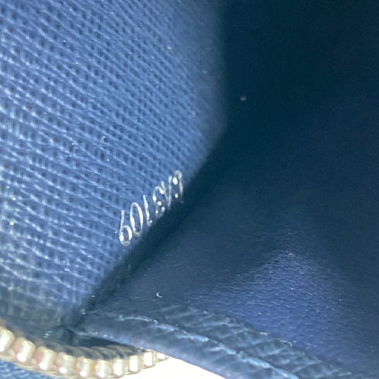 LOUIS VUITTON Long Wallet Purse M62644 Epi Leather Navy travel case long wallet Zippy Organizer NM mens Used Authentic