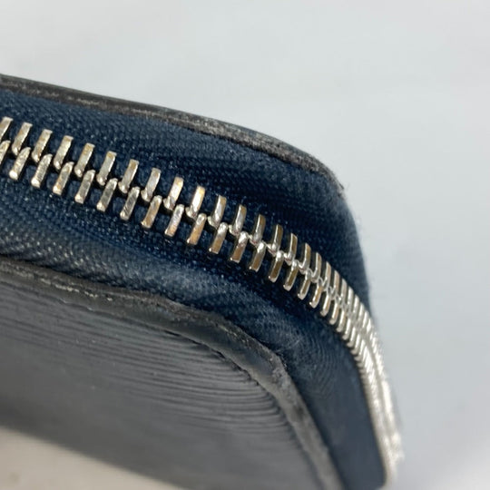 LOUIS VUITTON Long Wallet Purse M62644 Epi Leather Navy travel case long wallet Zippy Organizer NM mens Used Authentic