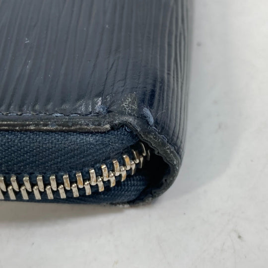 LOUIS VUITTON Long Wallet Purse M62644 Epi Leather Navy travel case long wallet Zippy Organizer NM mens Used Authentic