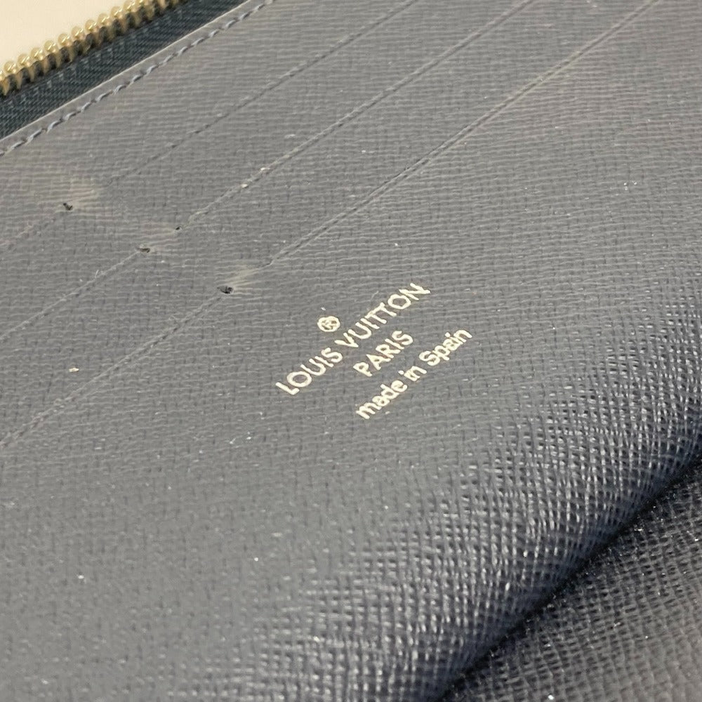 LOUIS VUITTON Long Wallet Purse M62644 Epi Leather Navy travel case long wallet Zippy Organizer NM mens Used Authentic