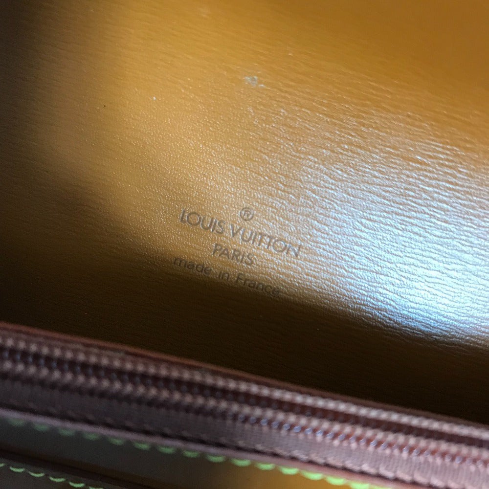 LOUIS VUITTON Pouch M52603 Epi Leather Brown Epi Santure Tilsit Women Secondhand Authentic