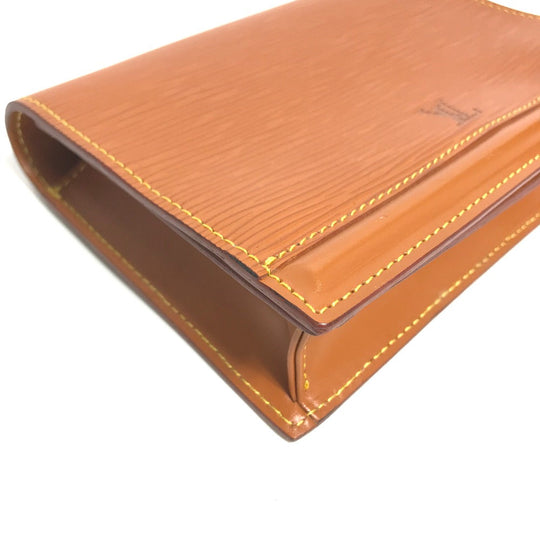 LOUIS VUITTON Pouch M52603 Epi Leather Brown Epi Santure Tilsit Women Secondhand Authentic