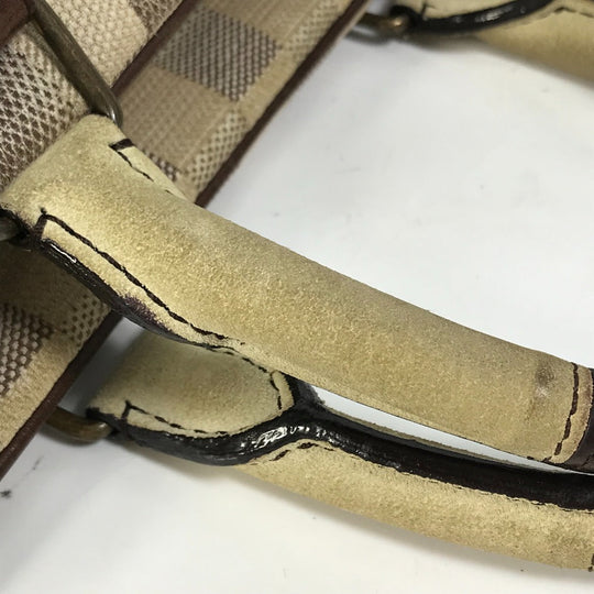 LOUIS VUITTON Tote Bag N48185 canvas white Damiern Hippo Women Used Authentic