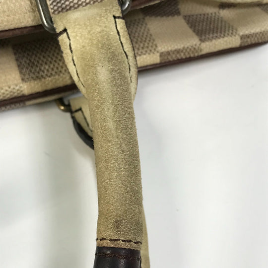 LOUIS VUITTON Tote Bag N48185 canvas white Damiern Hippo Women Used Authentic