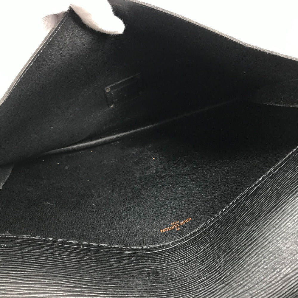 LOUIS VUITTON Clutch bag ‚l54452 Epi Leather black Epi Porto Document Case mens Used Authentic
