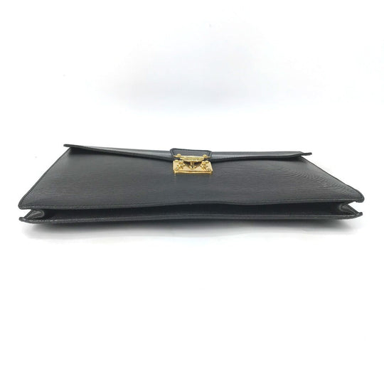 LOUIS VUITTON Clutch bag ‚l54452 Epi Leather black Epi Porto Document Case mens Used Authentic