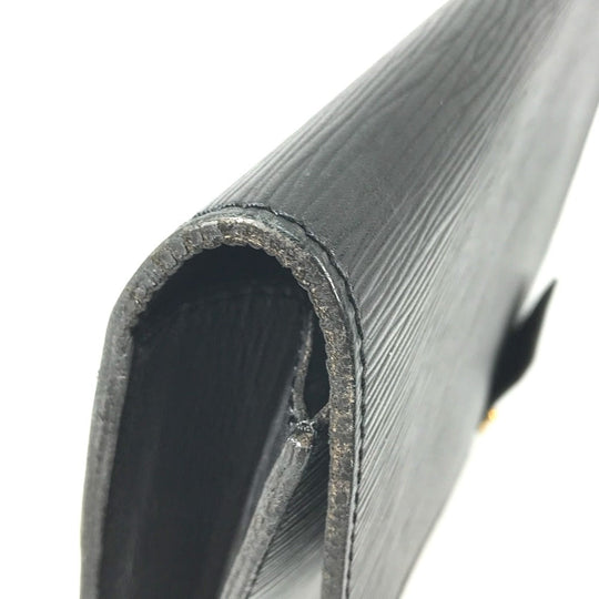 LOUIS VUITTON Clutch bag ‚l54452 Epi Leather black Epi Porto Document Case mens Used Authentic