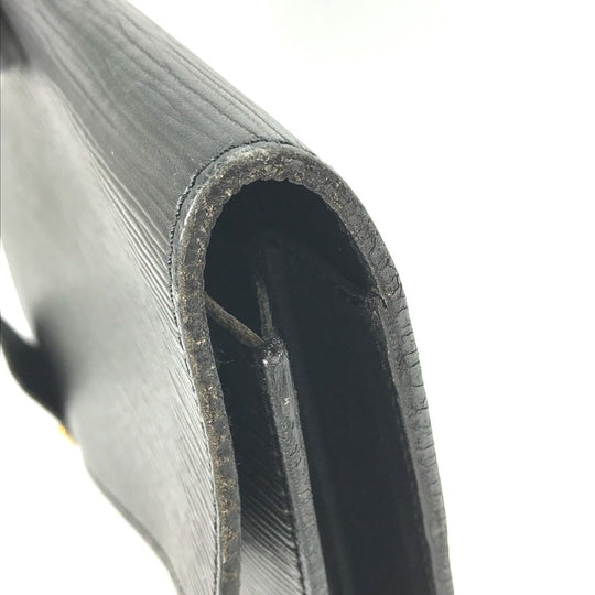 LOUIS VUITTON Clutch bag ‚l54452 Epi Leather black Epi Porto Document Case mens Used Authentic