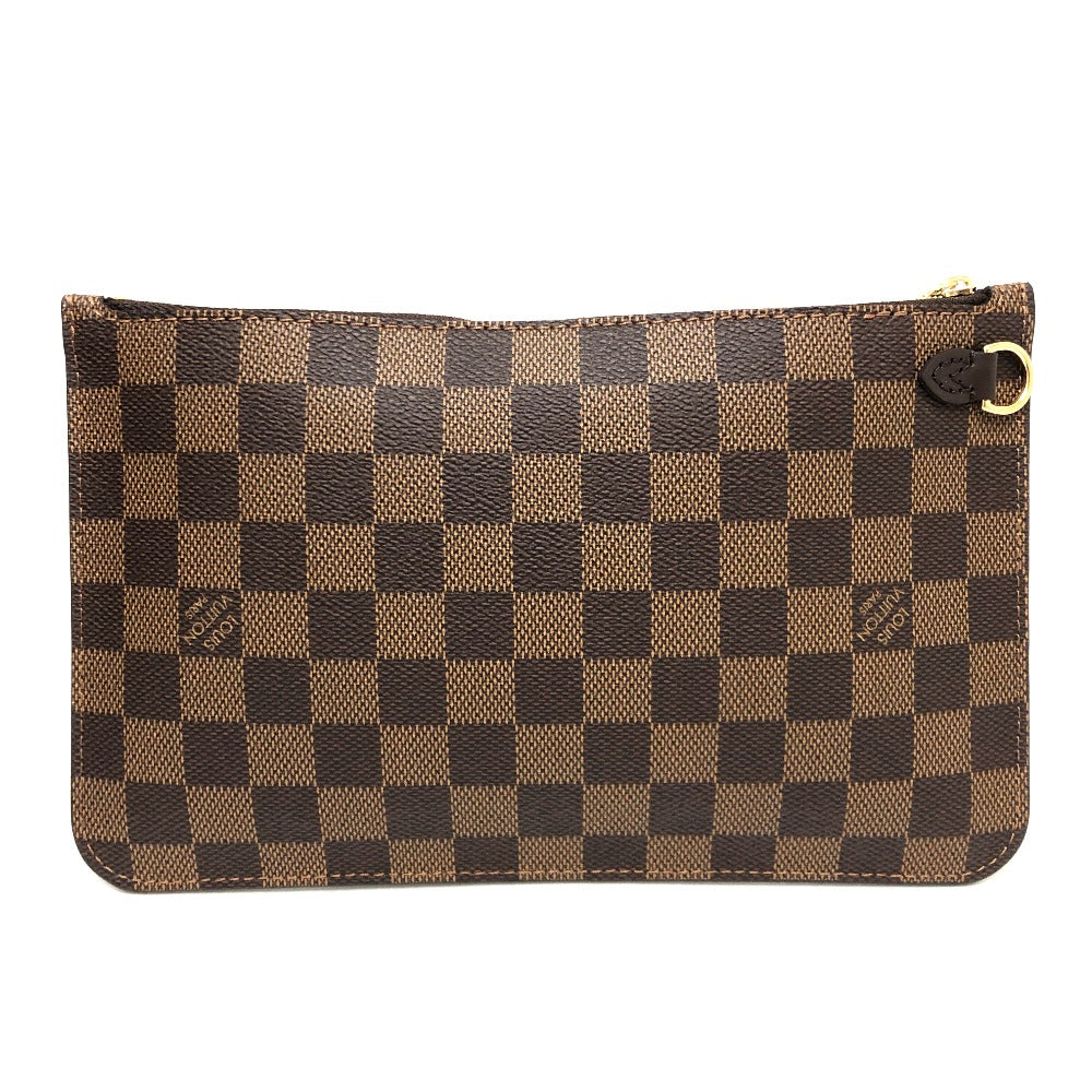 LOUIS VUITTON Tote Bag N40599 Damier canvas Brown Neverfull MM Women Used Authentic