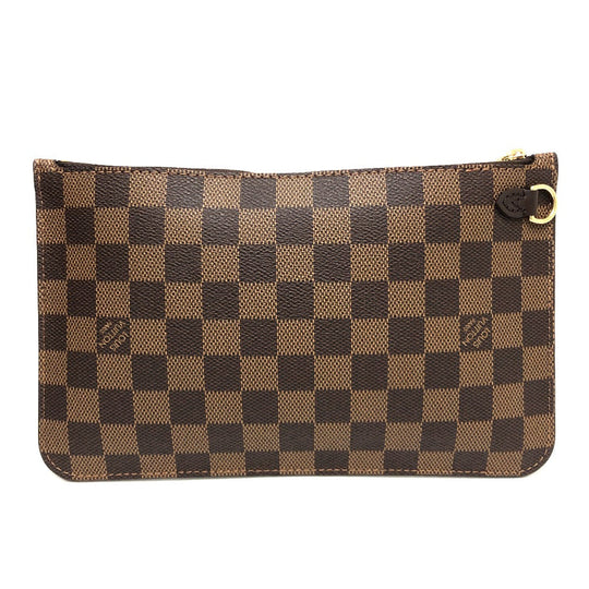 LOUIS VUITTON Tote Bag N40599 Damier canvas Brown Neverfull MM Women Used Authentic