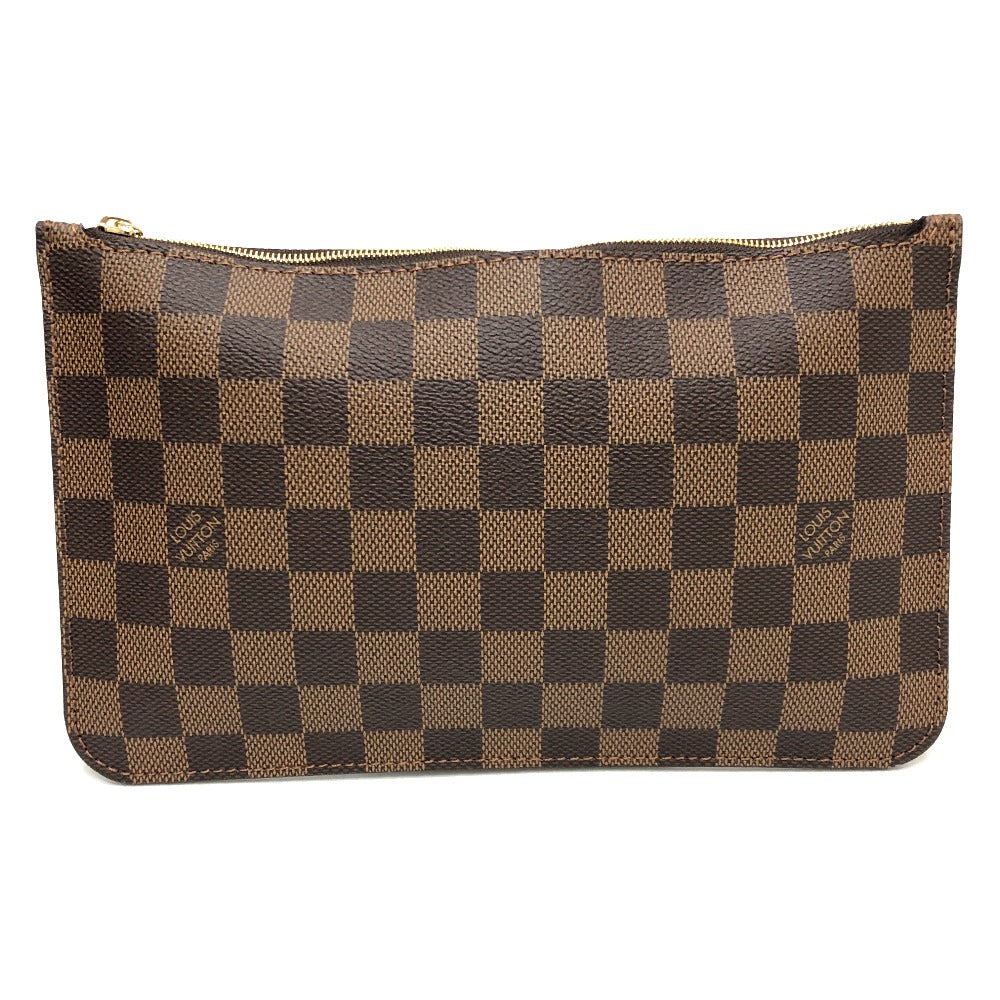 LOUIS VUITTON Tote Bag N40599 Damier canvas Brown Neverfull MM Women Used Authentic