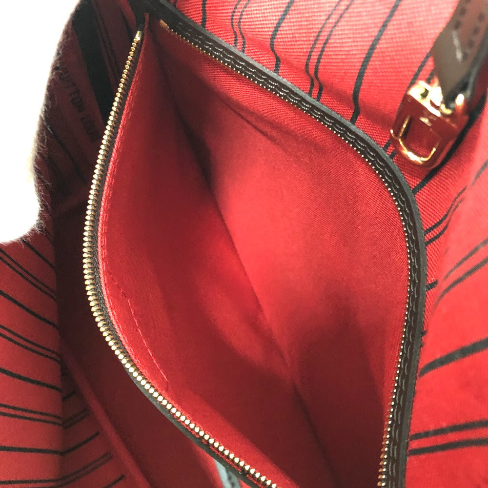 LOUIS VUITTON Tote Bag N40599 Damier canvas Brown Neverfull MM Women Used Authentic