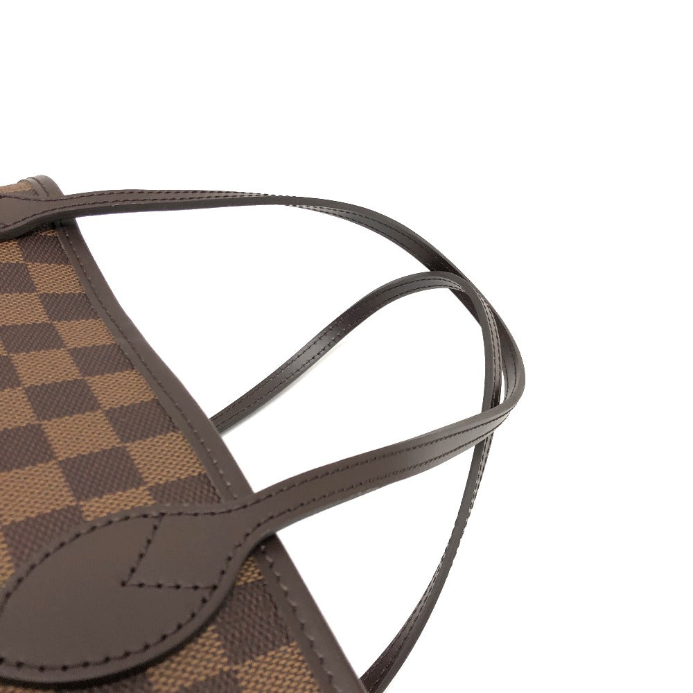 LOUIS VUITTON Tote Bag N40599 Damier canvas Brown Neverfull MM Women Used Authentic