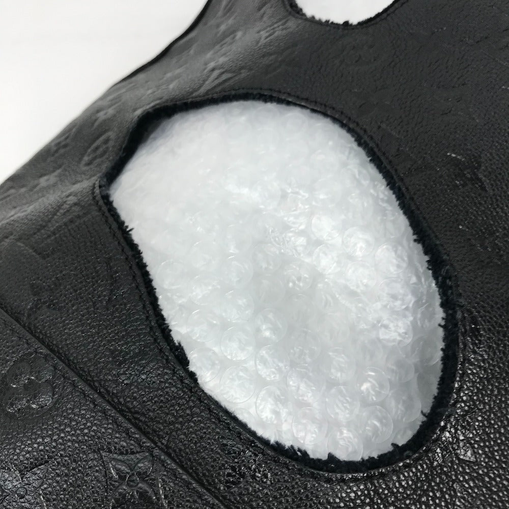 LOUIS VUITTON Tote Bag M45887 Monogram Ann Platt Leather black Rei Kawakubo collaboration Monogram Empreinte With Holes PM mens Used Authentic