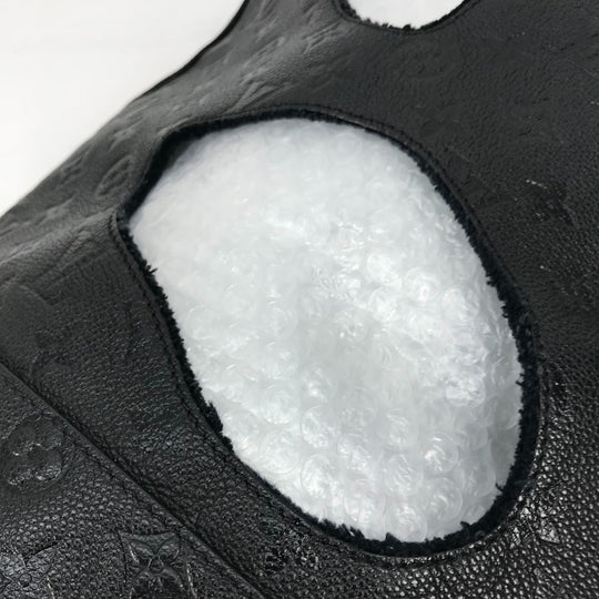 LOUIS VUITTON Tote Bag M45887 Monogram Ann Platt Leather black Rei Kawakubo collaboration Monogram Empreinte With Holes PM mens Used Authentic