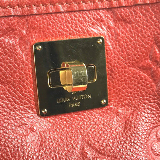 LOUIS VUITTON Shoulder Bag M40556 Monogram Ann Platt Leather Red Monogram Ann Platt Citadine PM Women Used Authentic