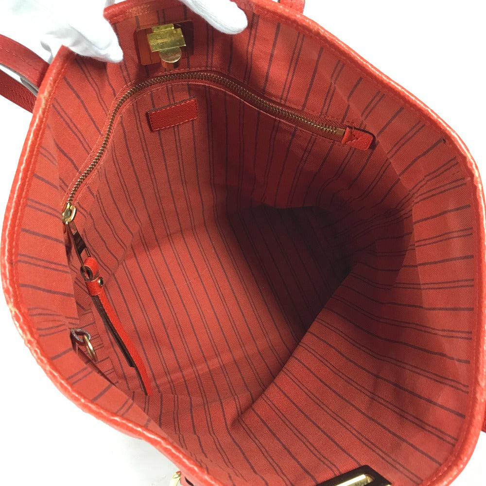 LOUIS VUITTON Shoulder Bag M40556 Monogram Ann Platt Leather Red Monogram Ann Platt Citadine PM Women Used Authentic