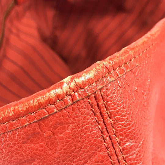 LOUIS VUITTON Shoulder Bag M40556 Monogram Ann Platt Leather Red Monogram Ann Platt Citadine PM Women Used Authentic