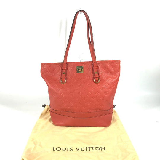 LOUIS VUITTON Shoulder Bag M40556 Monogram Ann Platt Leather Red Monogram Ann Platt Citadine PM Women Used Authentic