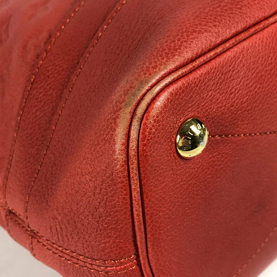 LOUIS VUITTON Shoulder Bag M40556 Monogram Ann Platt Leather Red Monogram Ann Platt Citadine PM Women Used Authentic