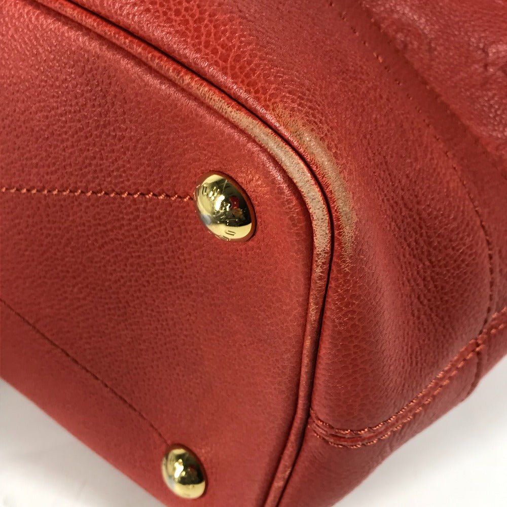 LOUIS VUITTON Shoulder Bag M40556 Monogram Ann Platt Leather Red Monogram Ann Platt Citadine PM Women Used Authentic