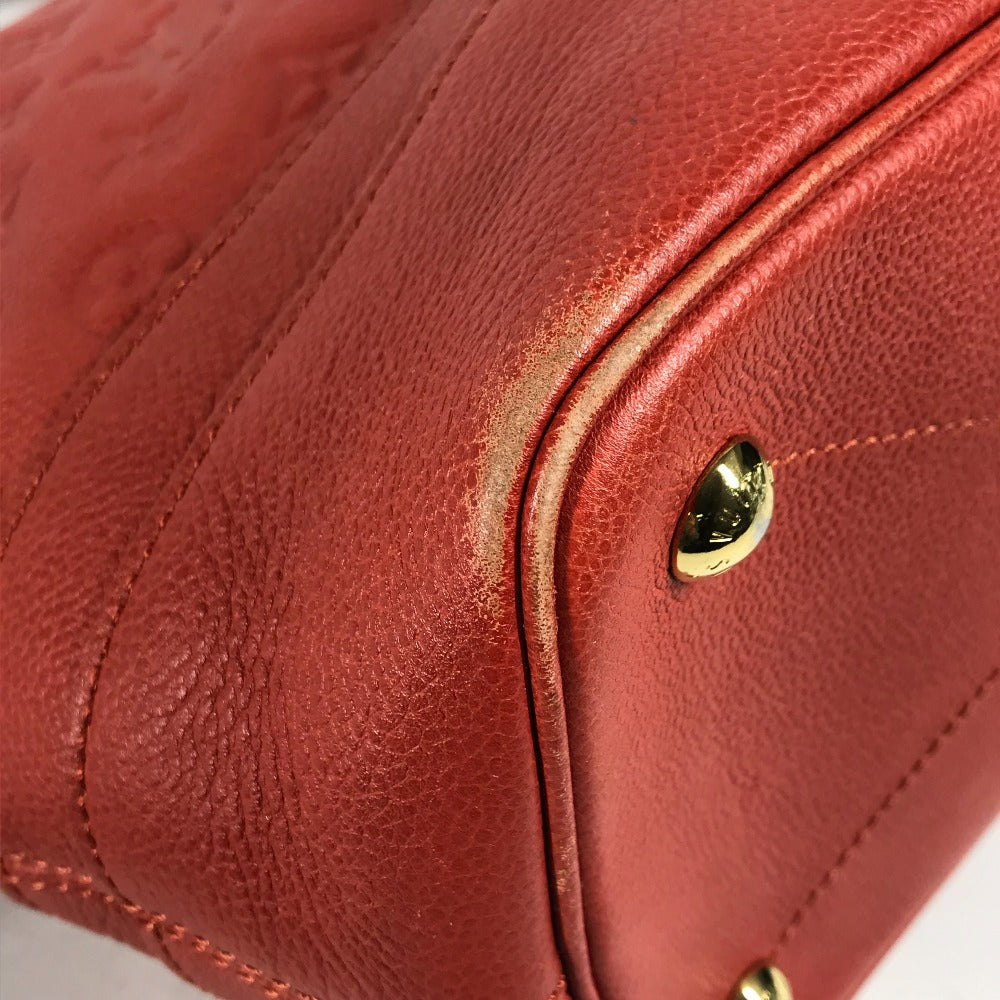 LOUIS VUITTON Shoulder Bag M40556 Monogram Ann Platt Leather Red Monogram Ann Platt Citadine PM Women Used Authentic