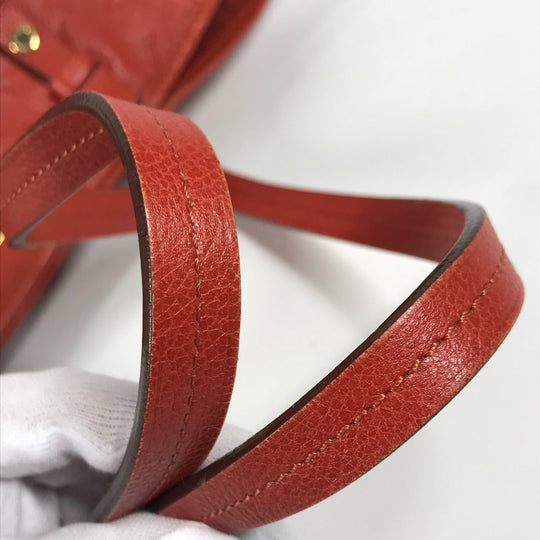 LOUIS VUITTON Shoulder Bag M40556 Monogram Ann Platt Leather Red Monogram Ann Platt Citadine PM Women Used Authentic