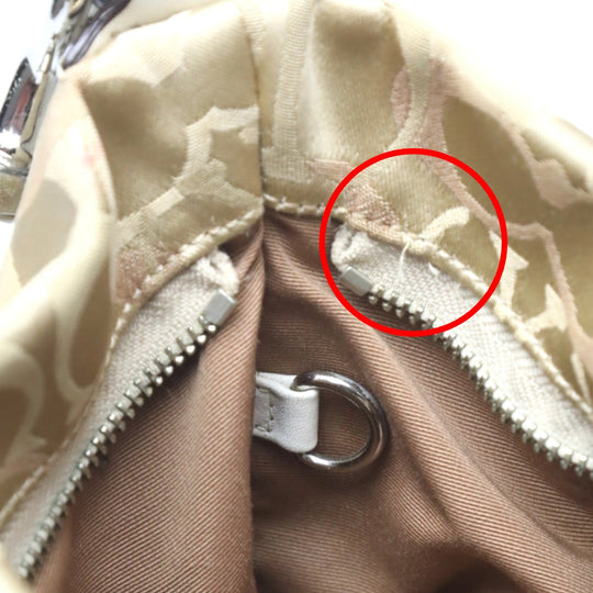 COACH Handbag F13980 Not specified gold Signature Optic Signature Curly Women Used Authentic