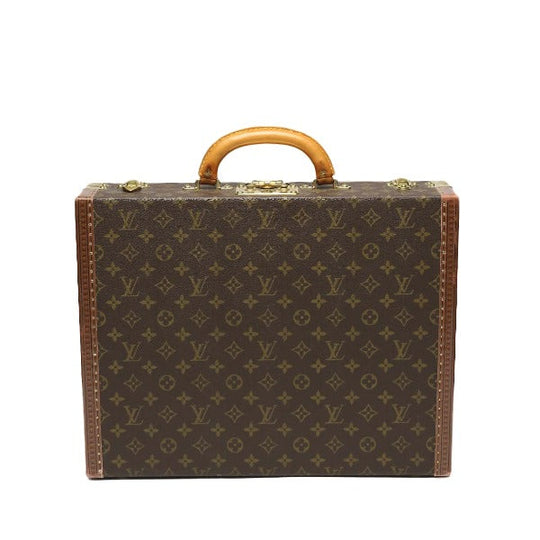 LOUIS VUITTON trunk M53012 Monogram canvas Brown Attache case Monogram President mens Used Authentic