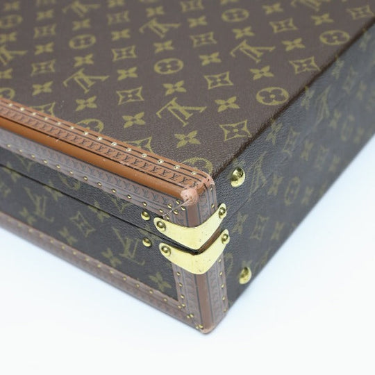 LOUIS VUITTON trunk M53012 Monogram canvas Brown Attache case Monogram President mens Used Authentic