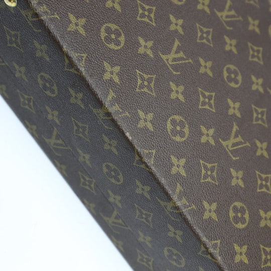 LOUIS VUITTON trunk M53012 Monogram canvas Brown Attache case Monogram President mens Used Authentic