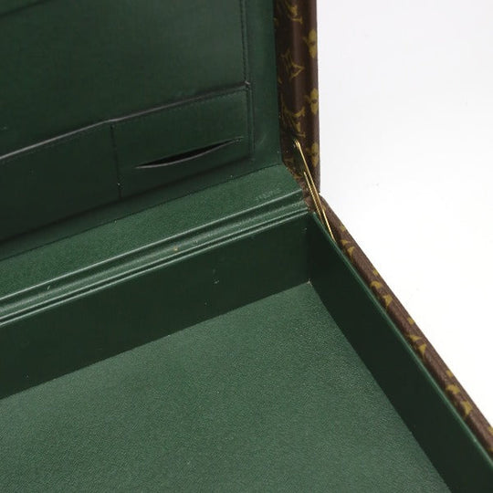 LOUIS VUITTON trunk M53012 Monogram canvas Brown Attache case Monogram President mens Used Authentic