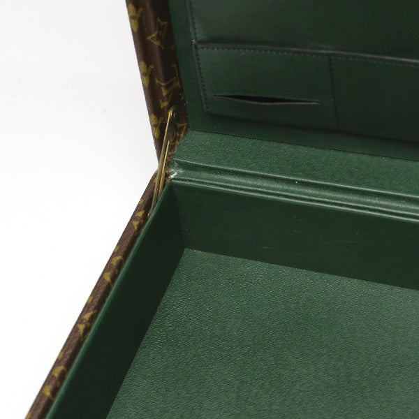 LOUIS VUITTON trunk M53012 Monogram canvas Brown Attache case Monogram President mens Used Authentic