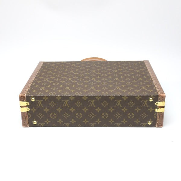LOUIS VUITTON trunk M53012 Monogram canvas Brown Attache case Monogram President mens Used Authentic